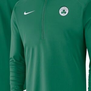 Boston Celtics Nike Courtside Performance Half-Zip Top - Kelly Green